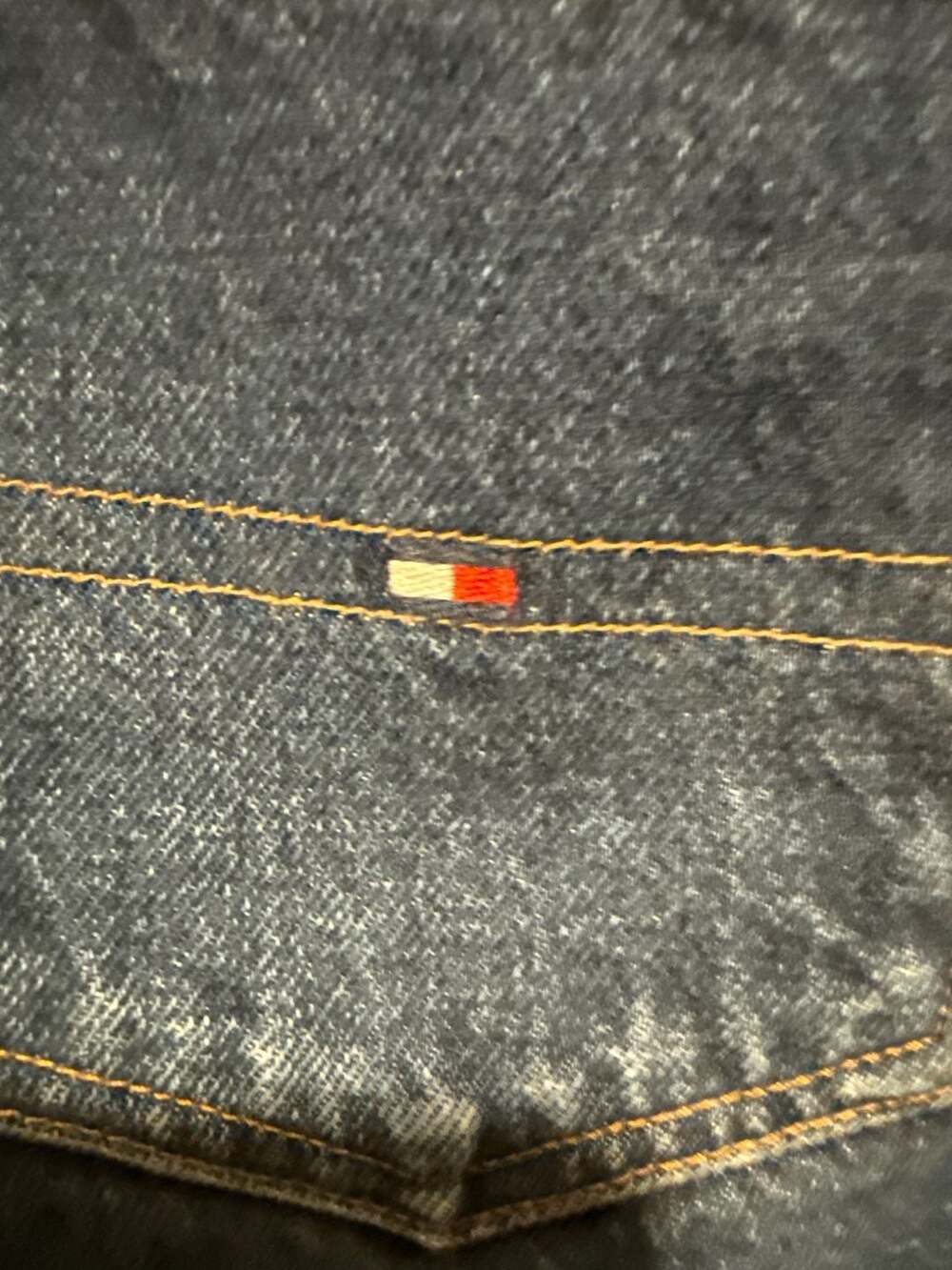 Vintage Tommy Hilfiger 100% Cotton Straight Leg Jeans Size 16 x 33 - Picture 4 of 8